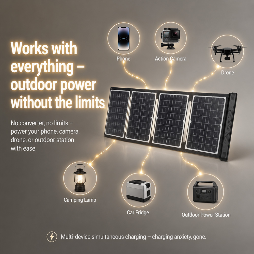 40W 18V Foldable Solar Panel w - đánh giá và giá Drone Solar Charger