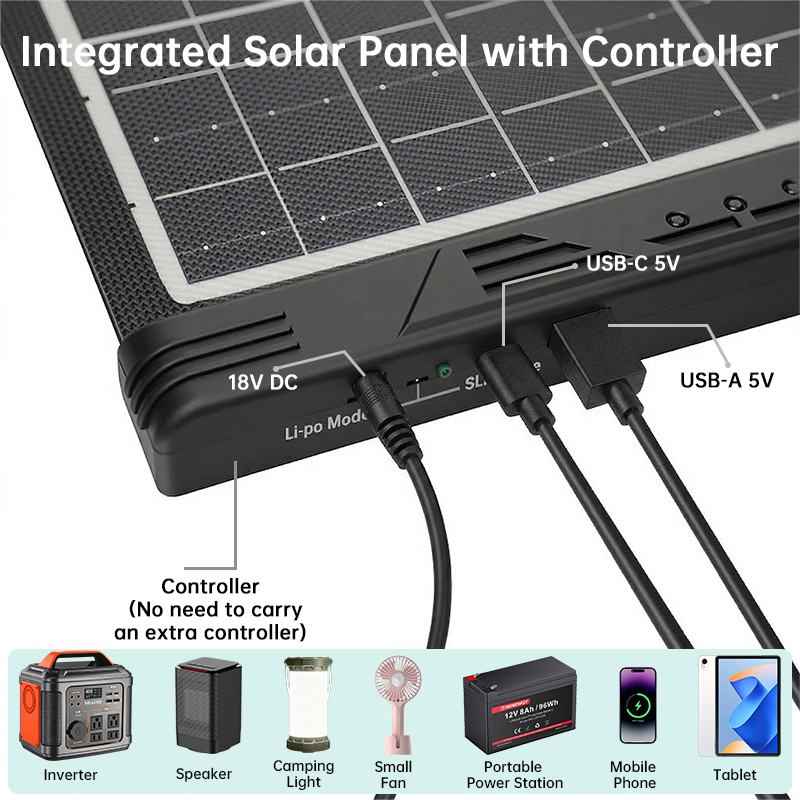 40W 18V Foldable Solar Panel w - đánh giá và giá Drone Solar Charger