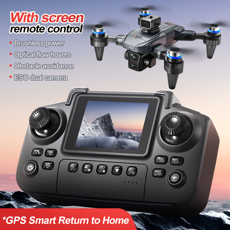 GPS RC Drone With Screen 4K Pr - đánh giá và giá Drone Controller Screen