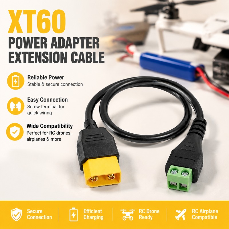 XT60 Connector Male Female To  - đánh giá và giá Drone Battery Adapter