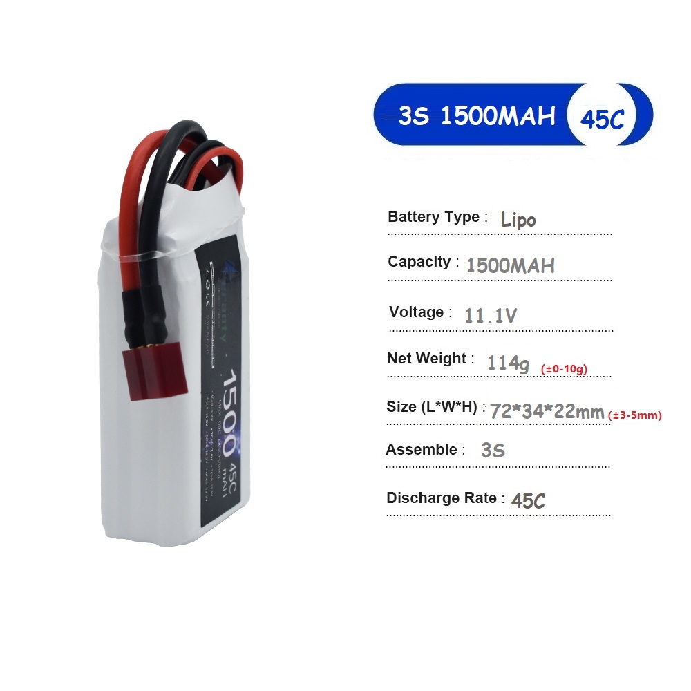 11.1V LiPo Battery 3S 1500mah  - đánh giá và giá Drone Battery Adapter